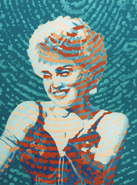 Acrylic painting on canvas, 40 x 65 cm, 2000.